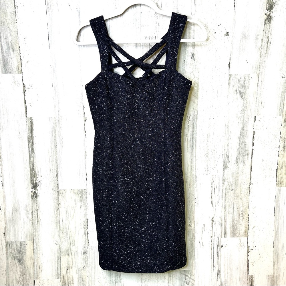 Eliza J Black Sparkle Dress